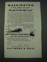 1948 Baltimore &amp; Ohio Railroad Ad - Washington is the Place to Go - £14.62 GBP