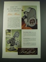 1948 Bell & Howell Filmo Companion Camera and Master Projector Ad - $18.49