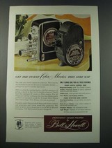 1948 Bell & Howell Filmo Auto-8 Camera and Sportster 8mm Camera Ad - $18.49