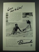 1948 Bermuda Tourism Ad - Learn How to Live - £14.53 GBP