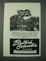 1948 British Columbia Canada Tourism Ad - $18.49