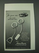 1948 Forstner Key Chains Ad - For Your Car - $18.49