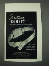 1948 Forstner Komfit Watch Band Ad - £14.54 GBP