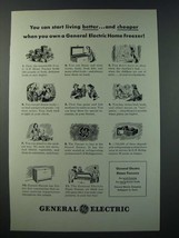 1948 General Electric Home Freezer Ad - You Can Start Living Better - £14.78 GBP