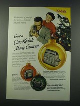 1949 Kodak Cine-Kodak Magazine 8, Magazine 16 and Reliant Cameras Ad - $18.49