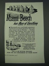 1949 Miami Beach Florida Ad - Has More of Everything - £14.73 GBP