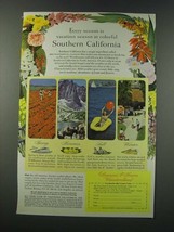 1949 Southern California Tourism Ad - Every Season is Colorful - $18.49