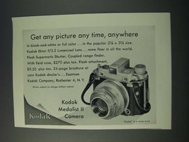 1948 Kodak Medalist II Camera Ad - Get Any Picture Any Time Anywhere - $18.49
