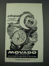 1948 Movado Astrograph Watch Ad - Phases of the Moon - $18.49