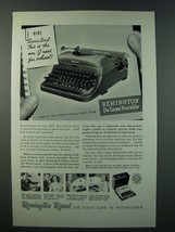 1948 Remington Rand Deluxe Portable Ad - Dear Dad - $18.49