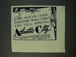 1949 Atlantic City New Jersey Ad - An Ocean-Tide Yuletide - £14.76 GBP