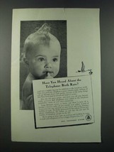 1949 Bell Telephone System Ad - Have You Heard About the Telephone Birth Rate? - $18.49