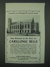 1949 Carillonic Bells Ad - University of Washington Music Building - $18.49