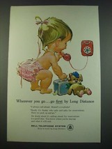 1961 Bell Telephone Ad - Wherever You Go - £14.61 GBP