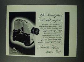 1949 Kodak Slide Projector Ad - Give Kodak's Finest Color Slide Projector - $18.49