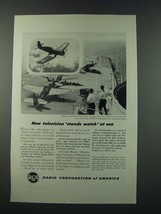 1949 RCA Television Ad - Aircraft Carrier Leyte - $18.49