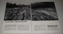 1965 Caterpillar Tractor Co. Ad - Barrel Down a Rough Reservation Road - $18.49