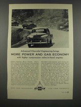 1954 Chevrolet Cars Ad - More Power and Gas Economy - $18.49