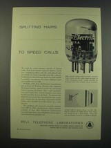 1954 Bell Telephone Ad - Splitting Hairs to Speed Calls - $18.49