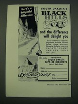 1960 South Dakota Tourism Ad - Here&#39;s a Delightful Difference - £14.78 GBP