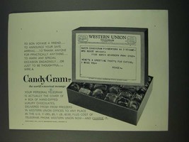 1960 Western Union CandyGram Ad - To Bon Voyage a Friend - £14.55 GBP