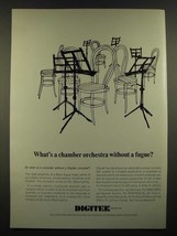 1966 Digitek Compiler Ad - What's a Chamber Orchestra without a Fugue? - $18.49