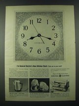 1963 General Electric Ad - Kitchen Clock, Peek-a-brew Coffee Maker, Toast-R-Oven - $18.49