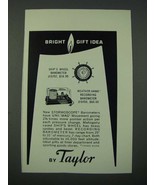 1963 Taylor Ad - Ship&#39;s Wheel Barometer #6202 &amp; Weather-Hawk Barometer #... - £14.90 GBP