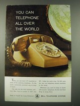1964 Bell Telephone Ad - You Can Telephone All Over the World - £14.45 GBP