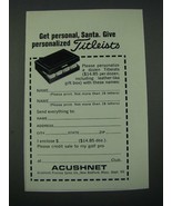 1965 Acushnet Titleists Golf Balls Ad - Get Personal, Santa - £14.78 GBP