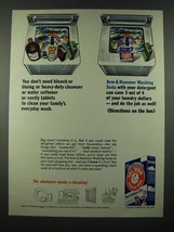 1965 Arm &amp; Hammer Sal Soda Washing Soda Ad - £14.77 GBP