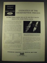 1965 Ford Motor Company Ad - Energetics of the Chemisorption Process - £14.54 GBP