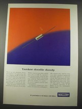 1965 Mallory Aluminum Electrolytic Capacitor Ad - Yankee Doodle Dandy - £14.55 GBP