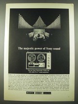 1965 Sony Sterecorder Model 260 Ad - The Majestic Power of Sony Sound - $18.49