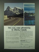 1966 Alberta Canada Ad - This Year, Come Adventuring - £14.26 GBP