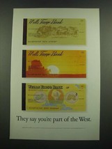 1971 Wells Fargo Bank Ad - They Say You&#39;re Part of the West - £14.78 GBP