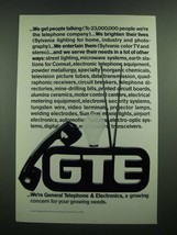 1975 GTE General Telephone &amp; Electronics Ad - Get People Talking - £14.54 GBP