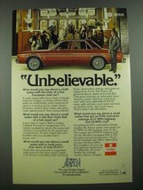 1976 Dodge Aspen SE Ad - Unbelievable - £14.49 GBP