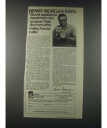 1977 NRI Schools Ad - Henry Morgan - £14.78 GBP