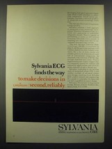 1966 GT&amp;E SUHL Sylvania Universal High-level Logic Ad - ECG Finds the Way - $18.49