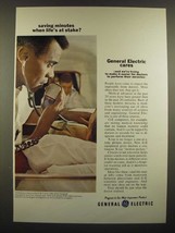1966 General Electric Ad - Saving Minutes when Life's at Stake - $18.49