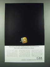 1966 GT&E Sylvania TV Ad - Color Tube Brightened the Whole Picture - $18.49