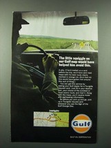 1966 Gulf Oil Ad - The Little Squiggle on Our Gulf Map - £14.54 GBP