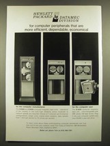 1966 Hewlett-Packard Datamec D 2020, 3030 and 3029 Computer Tape Units Ad - $18.49