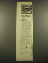 1966 Hewlett-Packard Dymec DY-2801A Quartz Thermometer Ad - £14.46 GBP