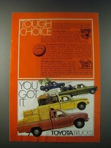 1977 Toyota Pickup Trucks Ad - Half-Ton, Long Bed Deluxe, SR-5 Sport Truck - $18.49