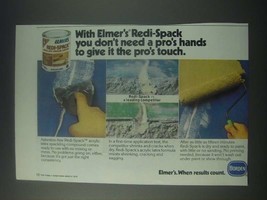 1978 Elmer&#39;s Redi-Spack Ad - You Don&#39;t Need a Pro&#39;s Hands - $18.49