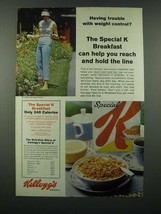 1966 Kellogg&#39;s Special K cereal Ad - Weight Control - $18.49