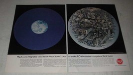 1966 RCA Integrated Circuits Ad - For Moon Travel - $18.49