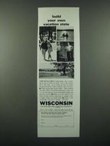 1966 Wisconsin Vacation and Travel Service Ad - Build Your Own Vacation State - £14.52 GBP